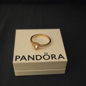 Pandora Rose Gold Ring with Elegant Design
